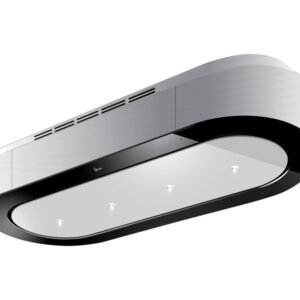 Baraldi UNIKA Hotte de plafond cm. 120 - moteur 800 m3 / h - blanc / noir
