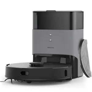 Robot nettoyeur Airrobo Aspirateur Robot Laveur T20+ 3 en 1 avec Station de Vidage, Aspiration Puissante 2600Pa, Navigation LDS Intelligente, Détection Tapis, Contrôle via