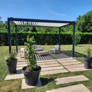 Pergola autoportante TIERAL Caleta aluminium anthracite, 12 m²